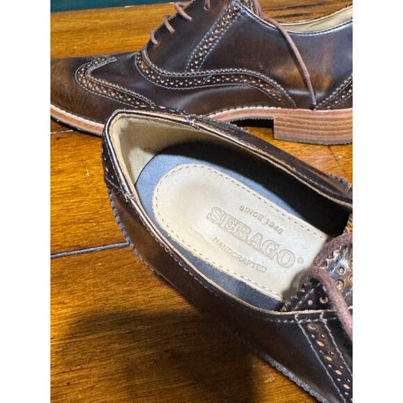 Women's sebago brouge Oxford leather shoe size 7 - Picture 5 of 8